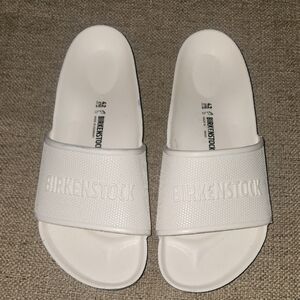 Birkenstock Kids White Slide Sandals